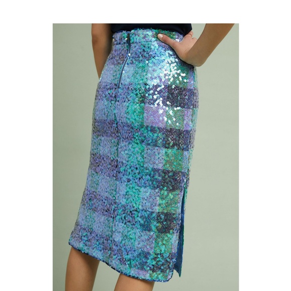 NWT, Anthropologie, Sequined Palette Midi Skirt - Picture 5 of 8